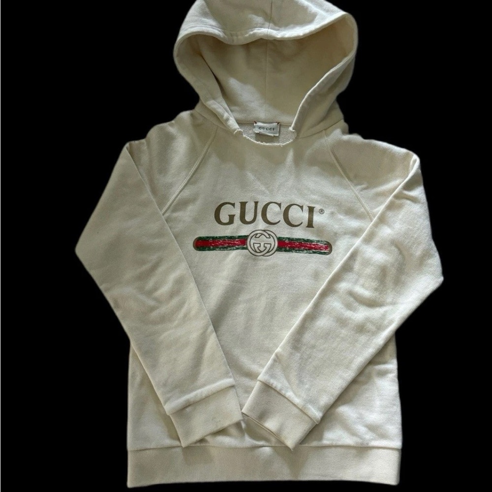 Original Gucci Cream Hoodie women’s XXS kids 10